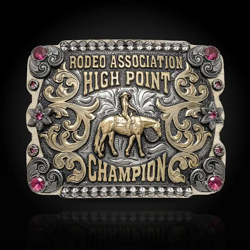 Crystal City Belt Buckle 